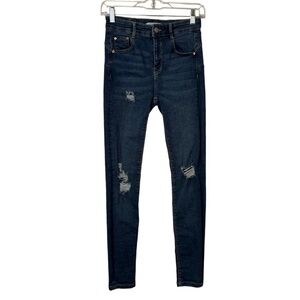 Pull&Bear distressed skinny ankle jeans women’s juniors 4